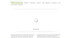 Desktop Screenshot of pravadaprivatelabel.com